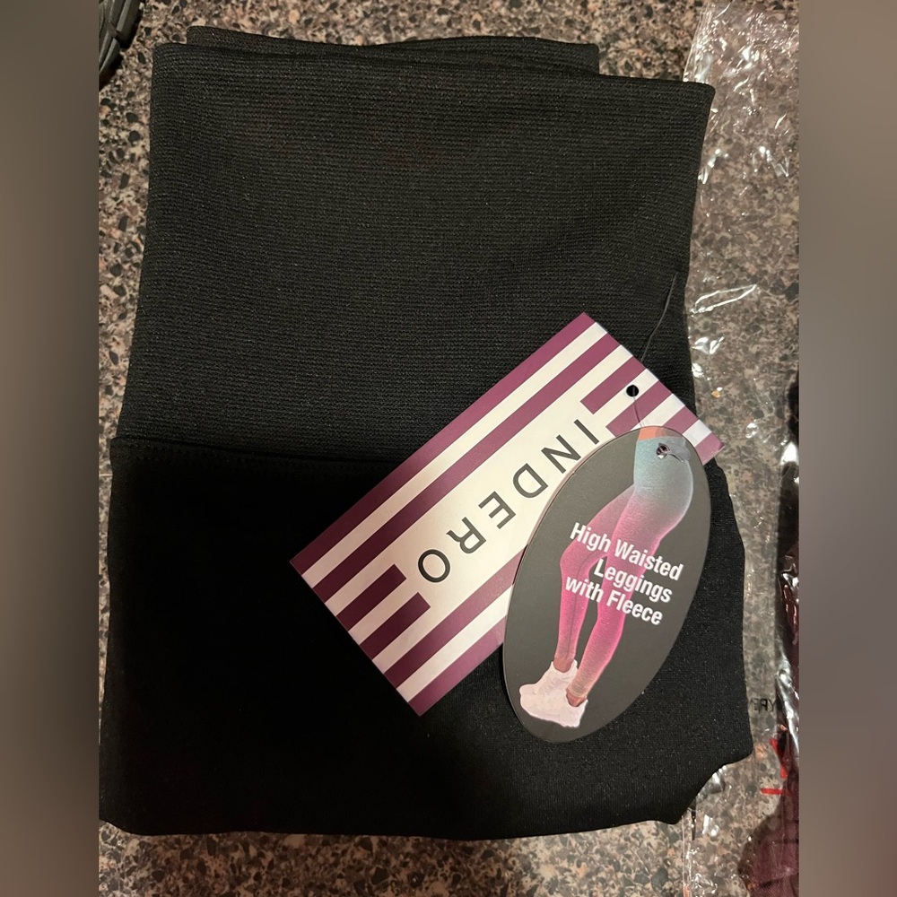 Indero High waisted leggings, fleece lined
